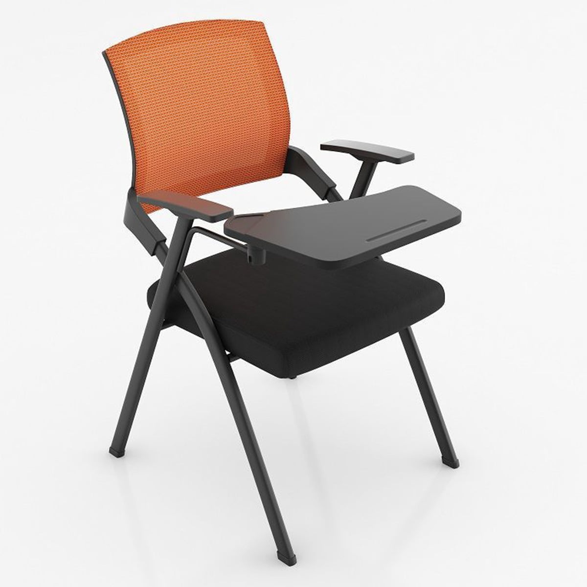 Folding Office Chairs with Attached Desk for Adults,Ergonomic Mesh Back ...