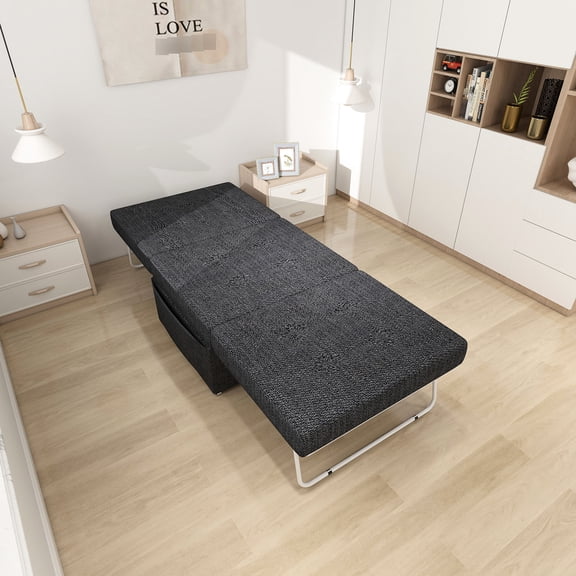 Folding Ottoman Bed with High - capacity / Can Hold Up to 550 lbs