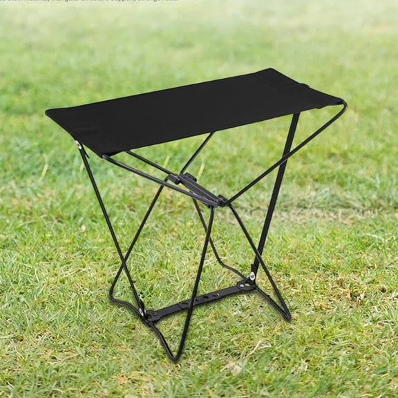 Folding Outdoor Stool Portable, Lightweight Travel Fishing Camping Stool for Adults Train Station and Outdoor Activities Use, Sturdy Steel Frame Waterproof Seat with Strong Load-Bearing