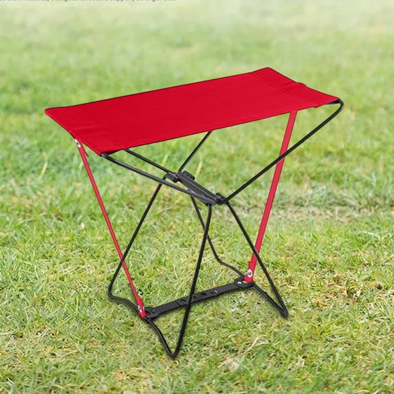 Folding Outdoor Stool Portable, Lightweight Travel Fishing Camping Stool for Adults Train Station and Outdoor Activities Use, Sturdy Steel Frame Waterproof Seat with Strong Load-Bearing
