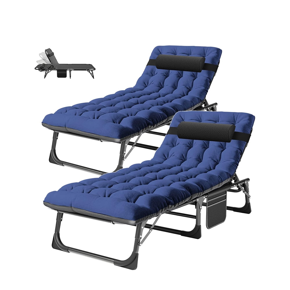 Slsy Folding Lounge Chair Obqer Folding Guest Bed, 440LBS Heavy