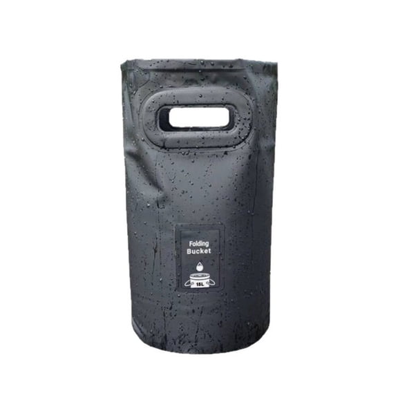 Folding PVC Camping Bucket for Water Transport Trash Collection Fishing
