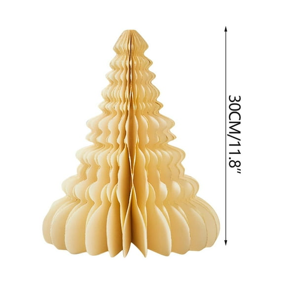 Folding Paper Christmas Trees, 3D Honeycomb Xmas Trees with Magnetic Desig, DIY Mini Christmas Tree Ornament, Cozy Table Ornament Decorations for Winter Holiday Party