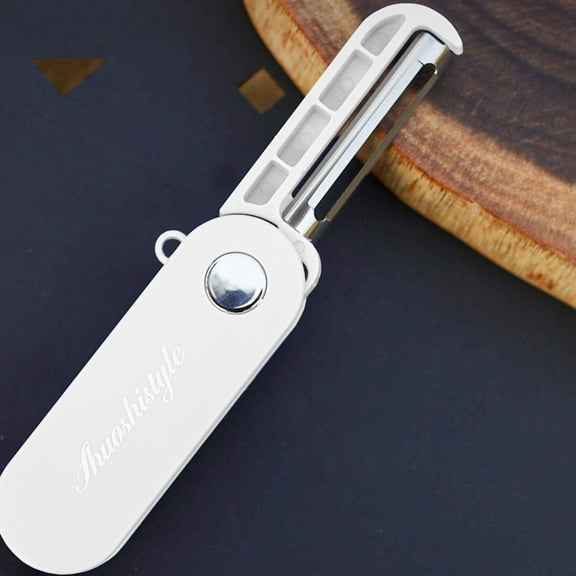 Folding Paring Knife with Stainless Steel Blade and Ergonomic Handle for Portable Fruit and Vegetable Peeling at Home or Outdoors