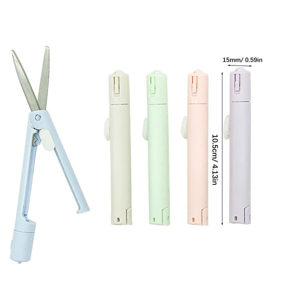 Folding Pen Scissors Student Art Cutting Tools Small Paper Cutting Mini Scissors Manual Ceramic Penknife Cutter