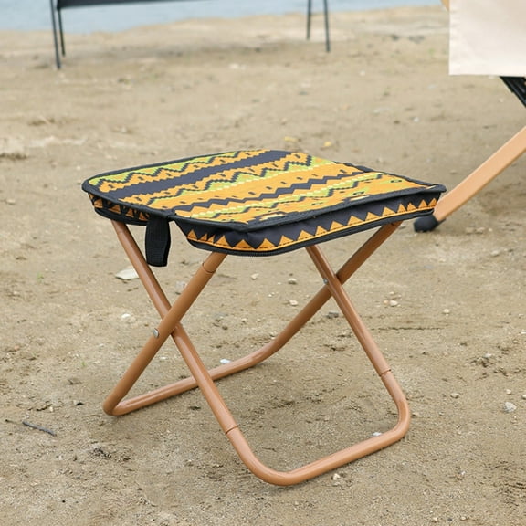 Folding Pencil Bag Stool – Portable 600D Cloth & Steel Outdoor Chair for Camping & Fishing