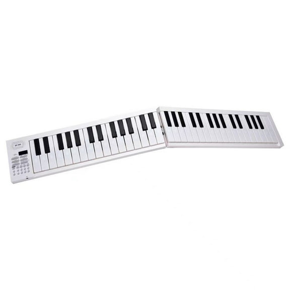 Folding Piano Keyboard 61 Key Portable Piano for Beginners, Teens, Multifunctional Electronic Piano Keyboard Folding Piano Keyboard for Beginners
