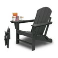 thumbnail image 1 of Folding Plastic Adirondack Chair Plastic Adirondack Chairs Weather Resistant Patio Chairs with Cup Holder, 1 of 6