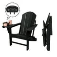 Folding Plastic Adirondack Chair with 4 in 1 Cup Holder Tray Plastic