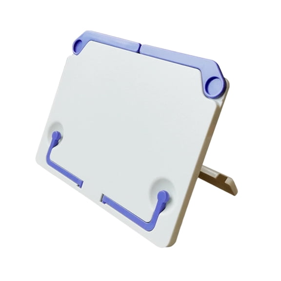 Folding Plastic Reading Stand Adjustable Music Stand with Paper Clip Extendable Arm for Textbook Cookbook Music Score