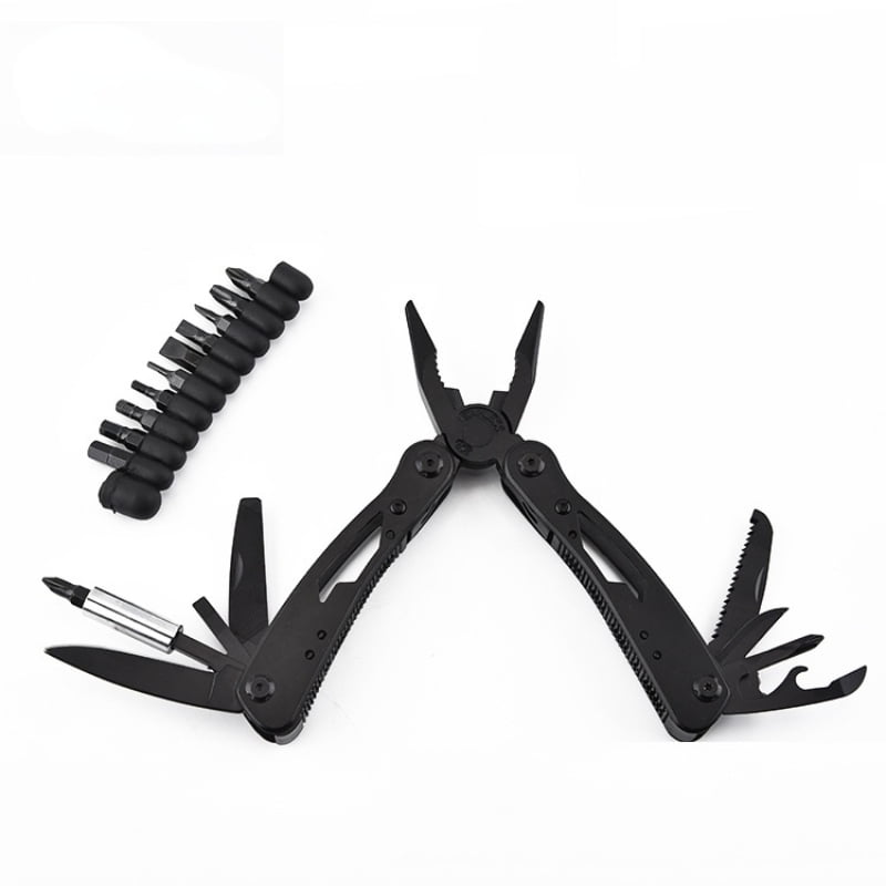 Folding Pliers Outdoors Hunting Stainless Multitools, EDC Multi-tool Folding Plier Tool Portable Knife Replaceable Hand Tools Set