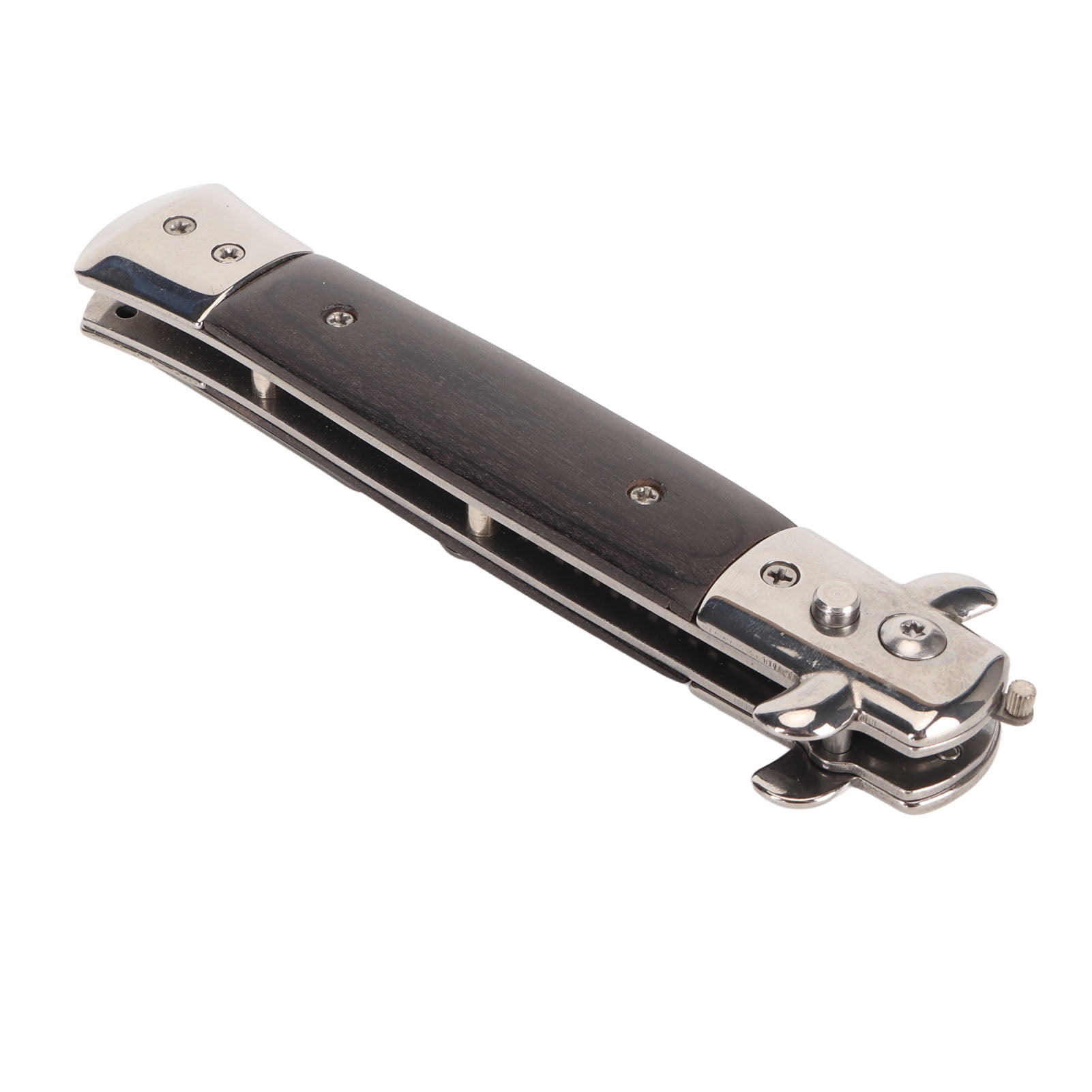 Folding Pocket Comb, Automatic Push Button Open Spring Oil Hair Comb