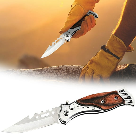 Folding Pocket Knife | 3CR13 Stainless Steel Blade | Portable Outdoor Utility Knife | Compact Design | Comfortable Grip Handle | Multi-Purpose for Camping, Fishing, Climbing, Travel | 1 Pack