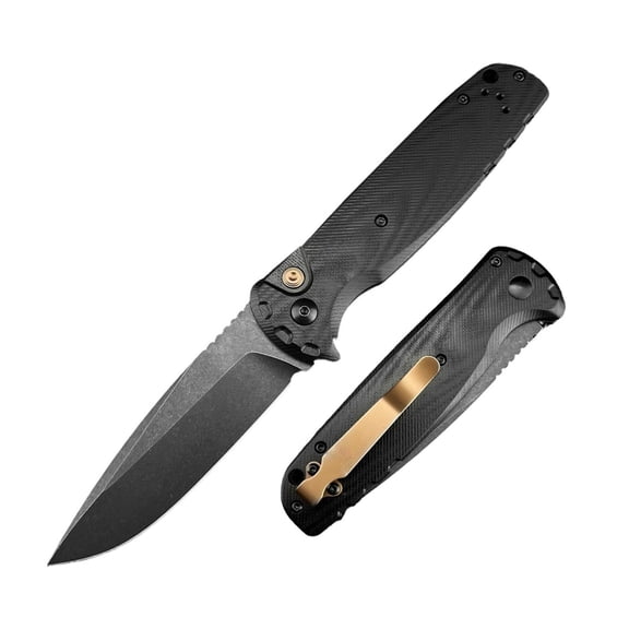 Folding Pocket Knife D2 Steel G10 Handle EDC Camping Tool