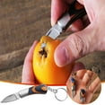 thumbnail image 1 of Folding Pocket Knife under $5! CQCYD Folding Pocket Knife, Outdoor Mini Knife with Wooden Handle, Stainless Steel Keychain Tool for Camping Hiking, 1 of 7
