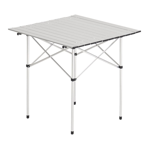 Folding Portable Camping Table Aluminum Outdoor Picnic Roll-Up Table with Carry Bag, Adjustable Height, Lightweight & Compact, Supports Up to 66 lbs, Ideal for Parks, Tailgates, RVs, and Adventures