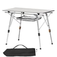 thumbnail image 1 of Folding Portable Camping Table Aluminum Roll Up Top with Mesh Layer Height Adjustable Outdoor Picnic Table for Camping Beach Backyard Hiking and BBQ, 1 of 10