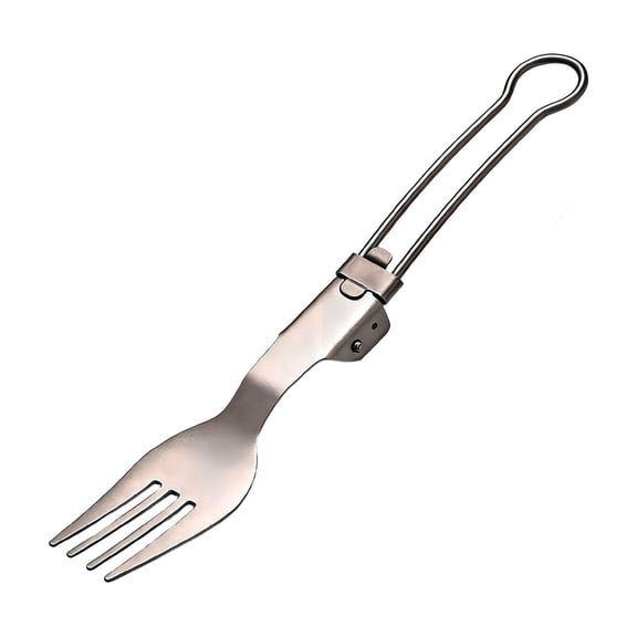 Folding Portable Camping Utensil, Foldable Fork, For Backpacking Hiking Picnic Outdoor Adventure Travel Gear