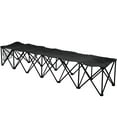 thumbnail image 1 of Folding Portable Team Sports Sideline Bench 6 Seater Outdoor Waterproof carrybag, 1 of 1