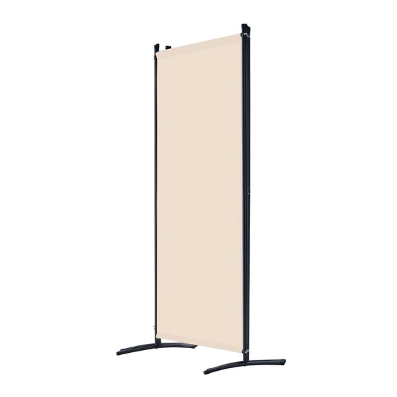 Folding Privacy Screen, 4 Panel Room Divider - Beige Portable Partition for Home, Office, Bedroom, Study - Light Blocking & Freestanding