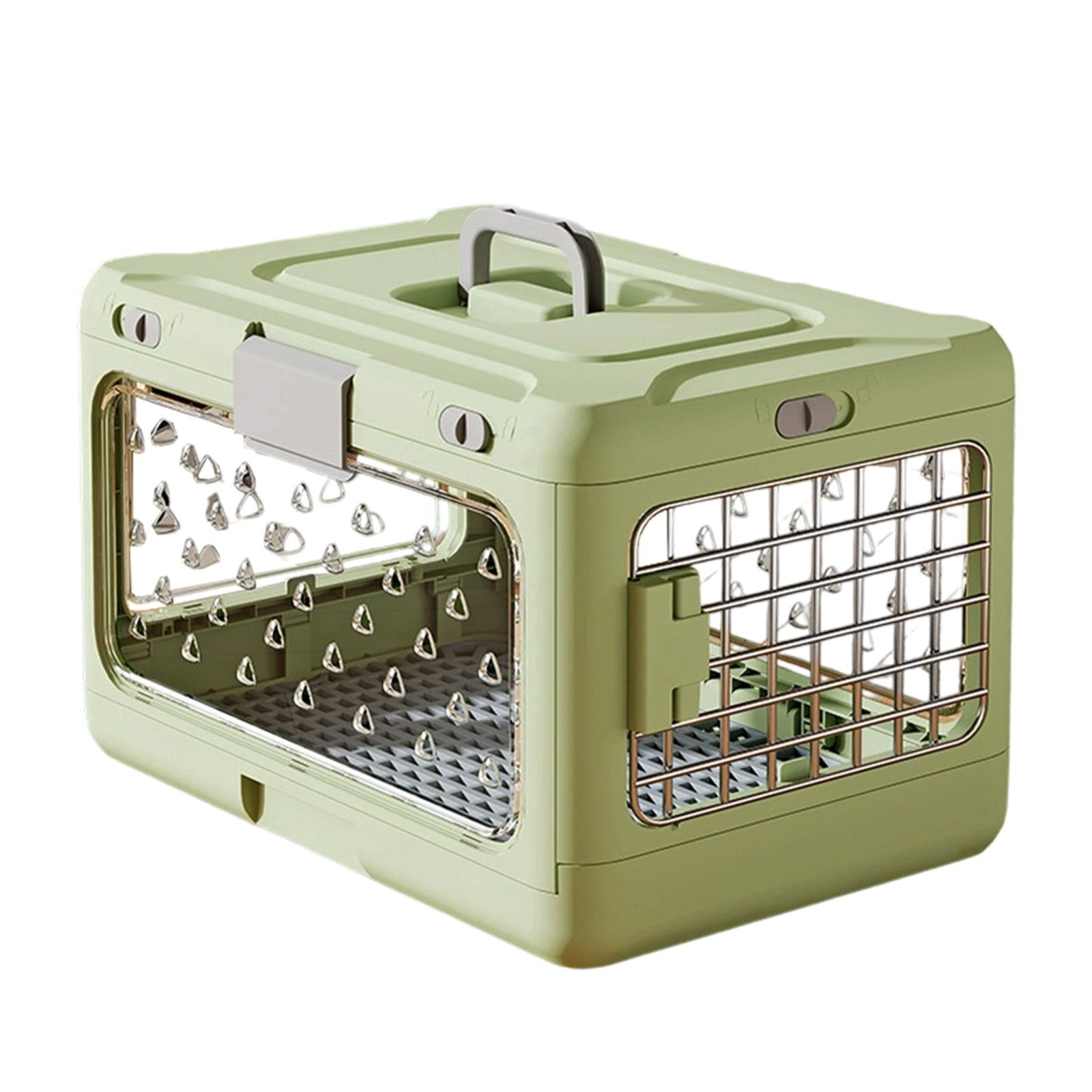 Porta Crate For Small Dogs Reference: Folding Puppy Crate Collapsible Dog Cage Portable Cat Carrier Sturdy