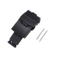 thumbnail image 1 of Folding Push Button Watch Deployment Clasp Buckle for 16mm Metal Watch Bands, Black, 1 of 5