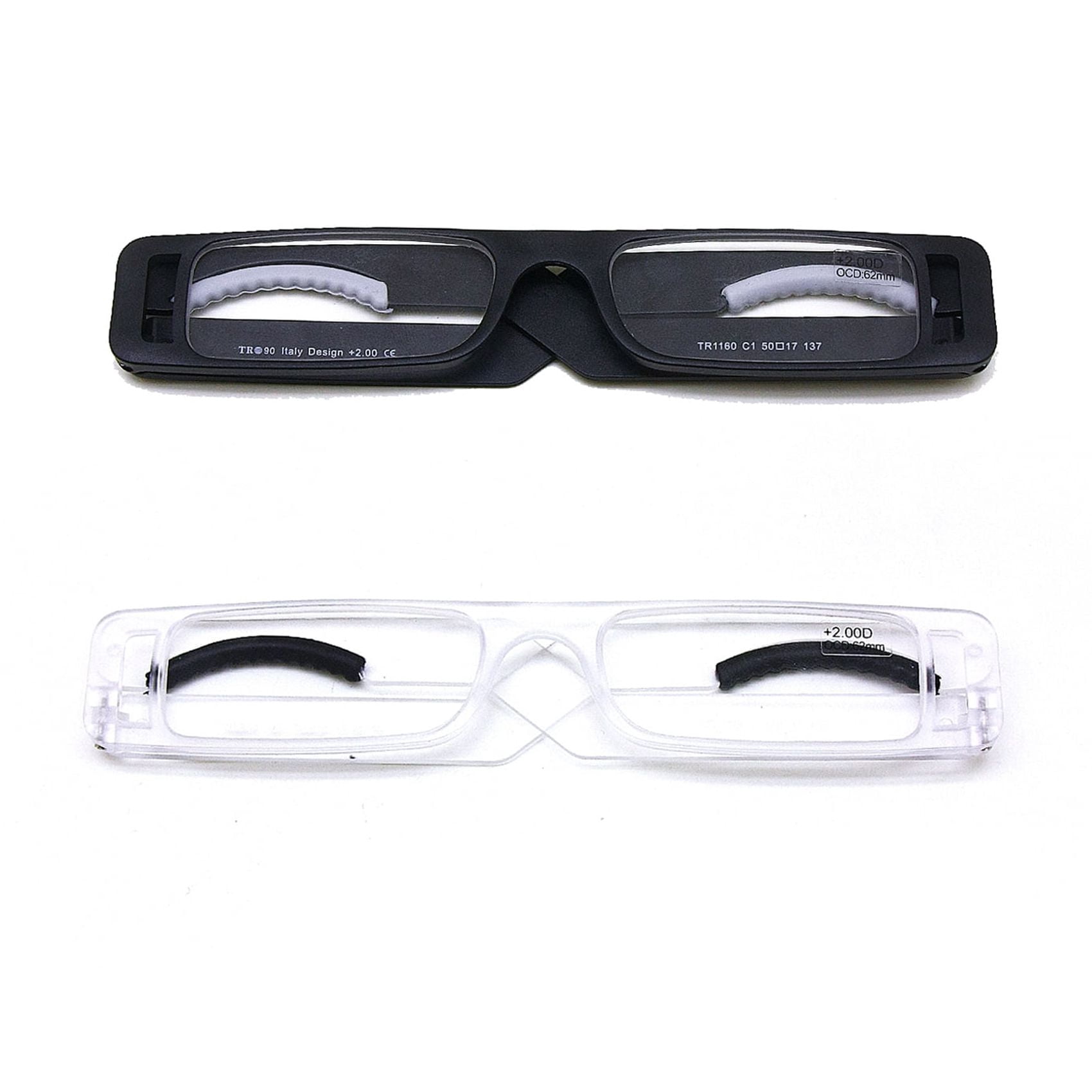 Rectangular Reader Lid Folding Reading Glasses Mini Size Stickable to Mobile Phone Stand ...