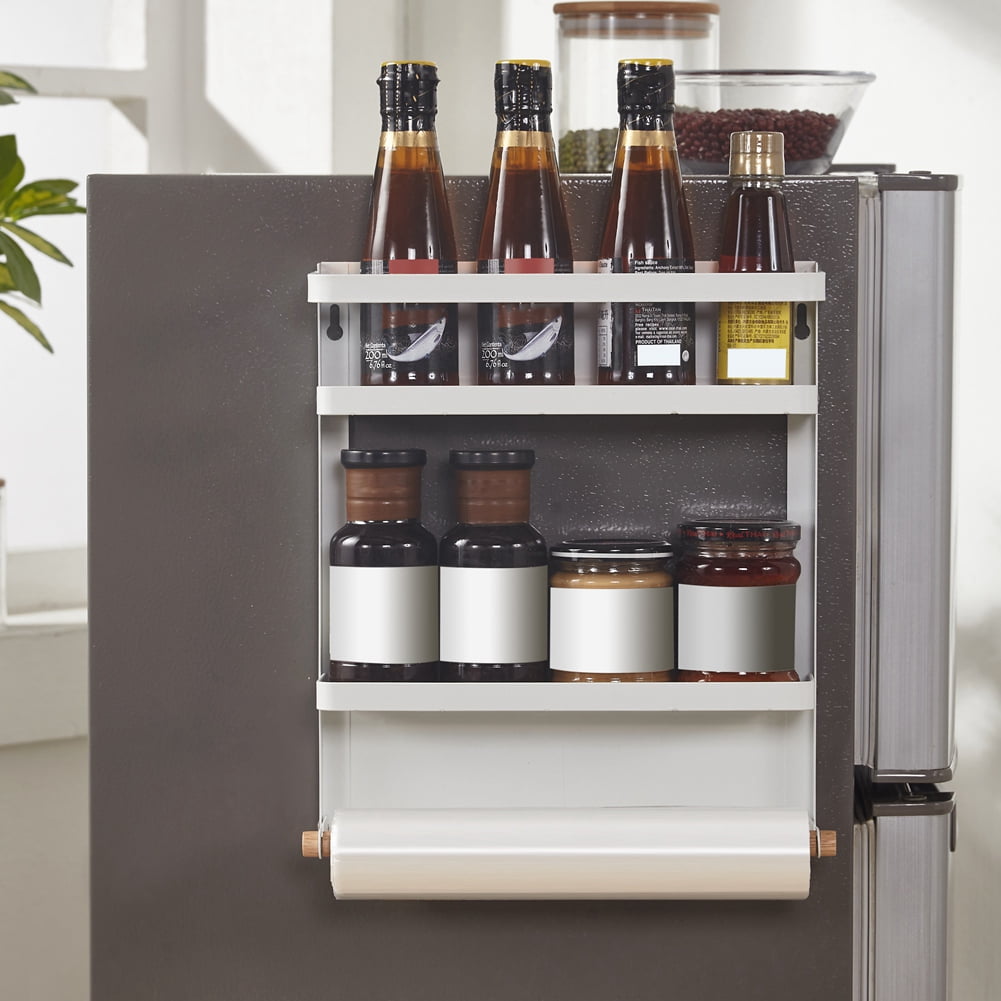 Folding Refrigerator Hanging Rack Refrigerator Rack Side Shelf Refrigerator Rack, Storage Rack