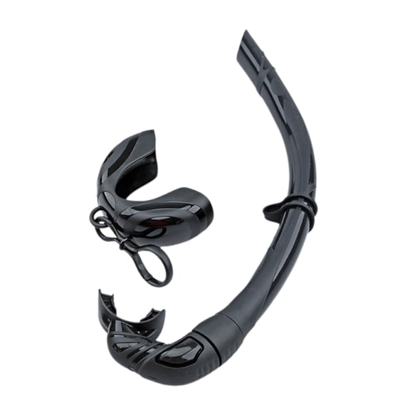 7829 Rolls Up Silicone Snorkel for Scubas Diving, Spearfishing, Freediving, Snorkeling