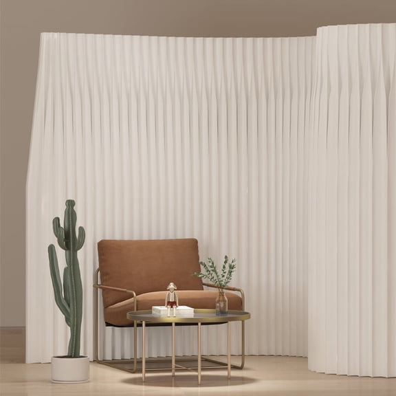 Folding Room Divider, Adjustable Privacy Divider, Portable Paper Room Partition, Foldable Wall Dividers for Room Separation, Decorative Privacy Screen for Home Dorm Office Studio Exhibition Store