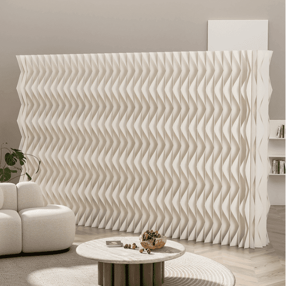 Folding Room Divider, Adjustable Privacy Divider, Portable Paper Room Partition, Foldable Wall Dividers for Room Separation, Decorative Privacy Screen for Home Dorm Office Studio Exhibition Store