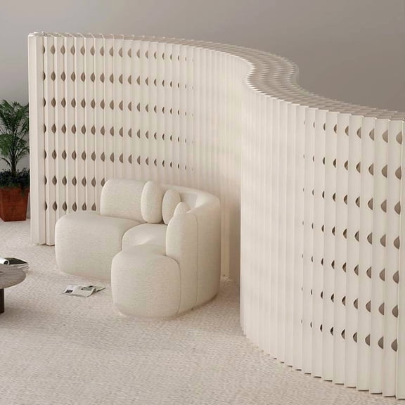 Folding Room Divider, Adjustable Privacy Divider, Portable Paper Room Partition, Foldable Wall Dividers for Room Separation, Decorative Privacy Screen for Home Dorm Office Studio Exhibition Store
