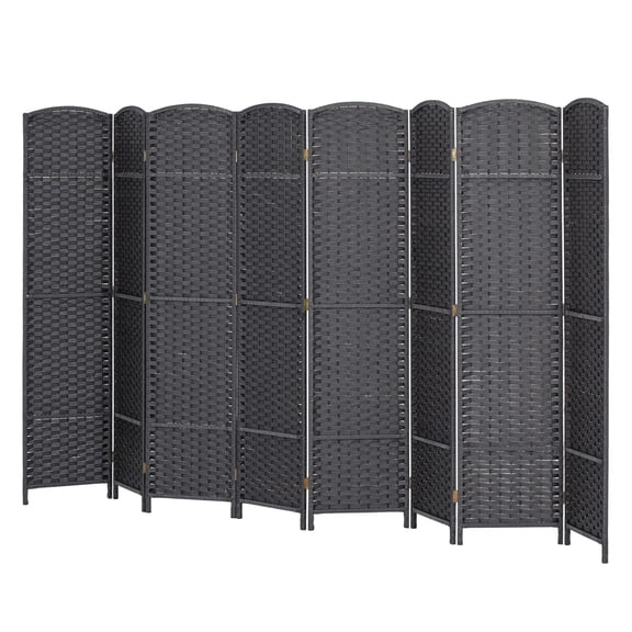 Folding Room Divider Screen 8 Panel 5.6' Privacy Partition