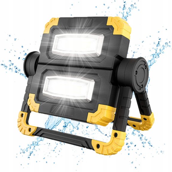Folding, Rotary, Portable, Double COB Head, Fall Resistant, Work Lamp