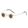 thumbnail image 1 of Folding Round Frame Sunglasses: Portable, Metal Frame, AC Lenses, Ideal for Travel, Sports, and Daily Wear, 1 of 3
