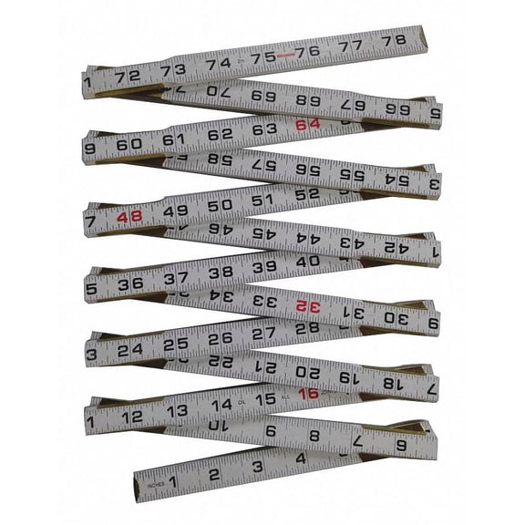 Folding Rule, 78-3.4 In., Standard