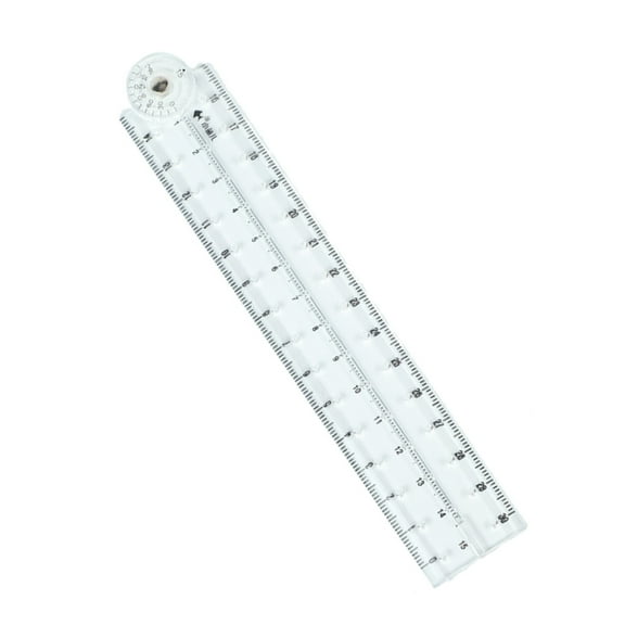 Folding Ruler Straight Ruler Geometric Drawing Ruler Measuring length 0-30cm(0-12Inch) for Drawing Measuring Engineering