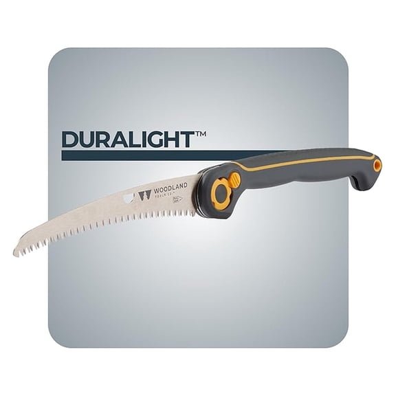 Folding Saw – Curved Pruning Saw with Hardened Steel Blade, 3-Position Lock, Soft Grip Handle – Manual Tool for Tree Trimming, Branch Cutting, and Yard Work