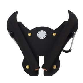 Folding Saxophone Stand Portable Alto Sax Holder Rack Adjustable Metal Stainless Steel Triangular Base for Musical Instrument Display Storage Black