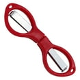 thumbnail image 1 of Folding Scissors Portable Travel Mini Scissors, Durable Glasses-Shape Shear for Outdoor Fishing Craft, Telescopic Cutter Anti Rust Stainless Steel Scissors for Fishing Sewing, 1Pc(Red,3.4x1"), 1 of 9