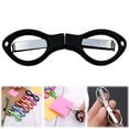 thumbnail image 1 of Folding Scissors, Portable Travel Scissor, Gift for Men Glasses Shaped Mini Shear Telescopic Cutter, Anti Rust Stainless Steel Scissors for Fishing Sewing Home Office, 1 Pcs, 3.44x1.04", 1 of 8