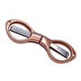 thumbnail image 1 of Folding Scissors Stainless Steel Portable Mini Travel Scissors, Mini Foldable Pocket Scissors Badge Small Scissors, Glasses-Shaped Scissors Anti-Rust Folding Scissors for Home, 1Pc(Gold1,3.4x1"), 1 of 9