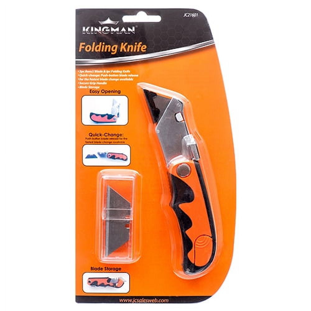 Hyper Tough Retractable Utility Knife With 5 Utility Blades