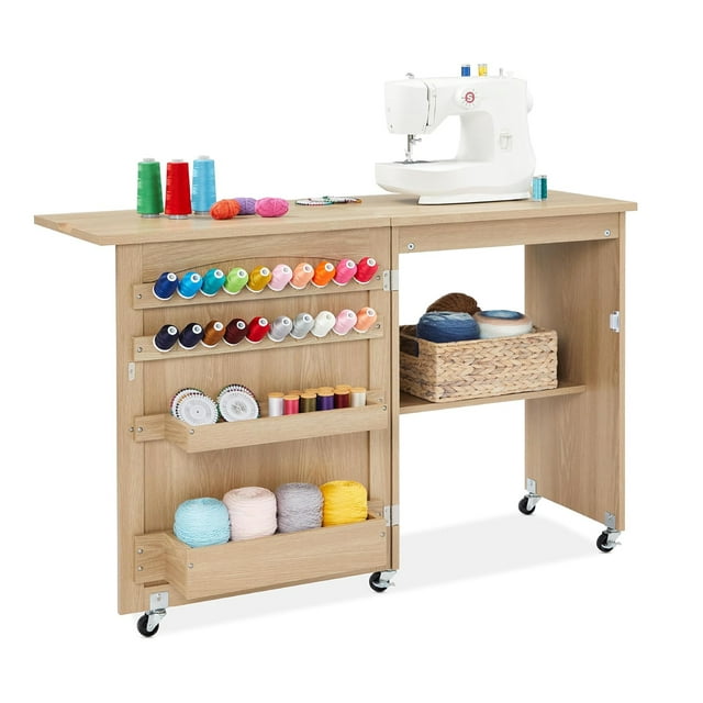 Folding Sewing Table Multipurpose Craft Station & Side Desk with