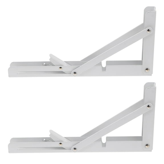 2PCS 10 inch Folding Shelf Bracket Stainless Steel Triangle Support