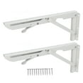 Folding Shelf Brackets 70kg Load Bearing Collapsible Triangular Table
