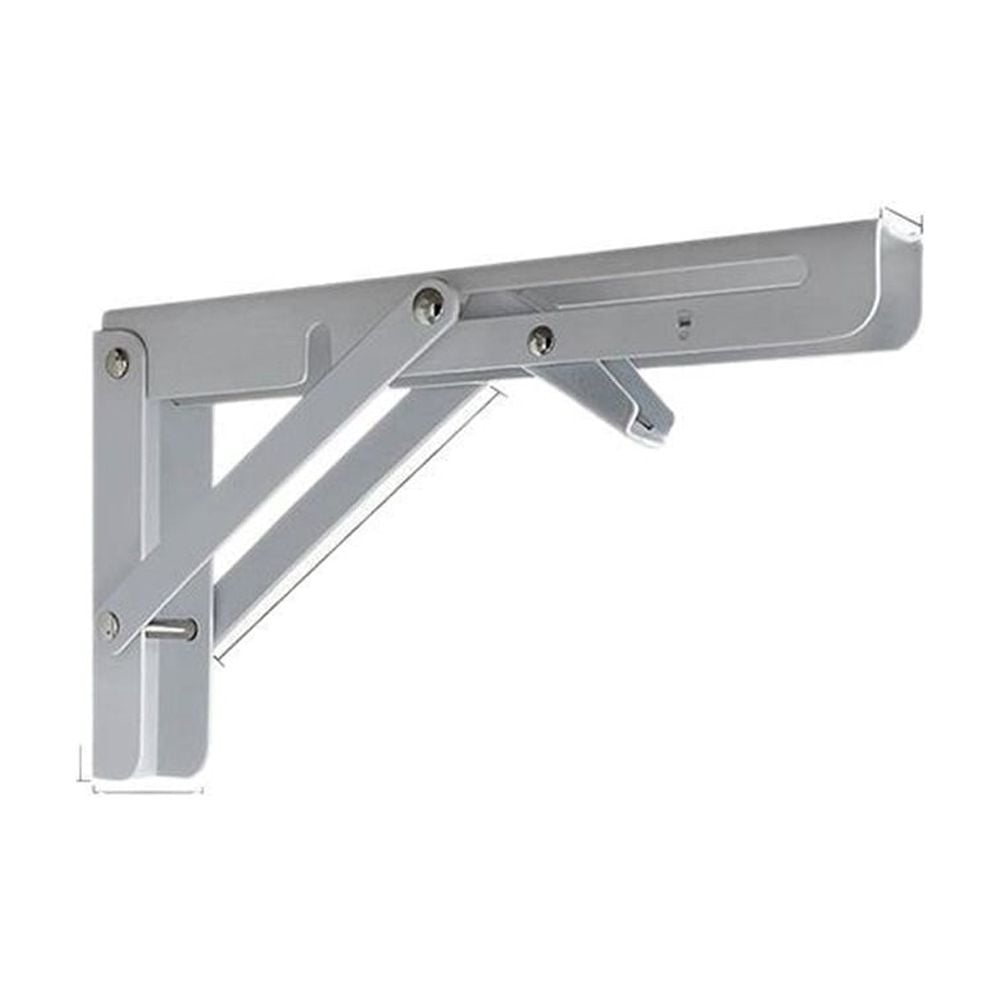 Folding Shelf Brackets Hinges 2 Pcs,Drop Leaf Hinges,Wall Drop Leaf Table Hinge,90 Degree Self-Locking Folding Hinge,Loating Shelves Brackets（12 Inch）