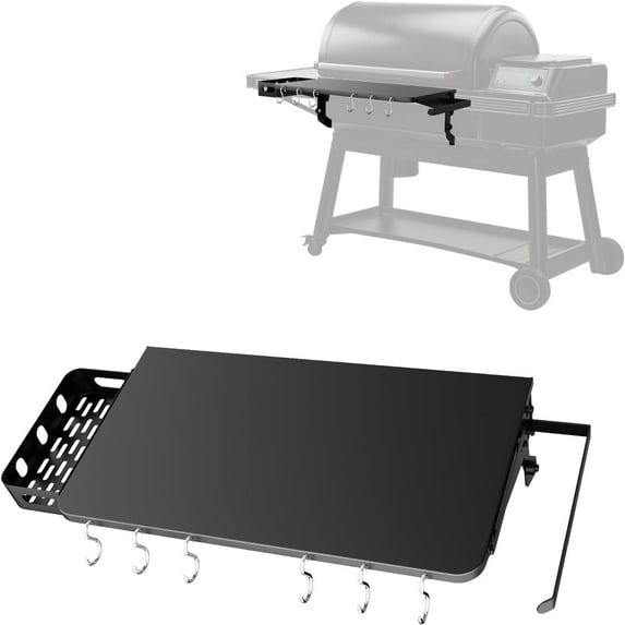 Folding Shelf for TraegerPop-and-Lock Folding Shelf for Traeger Timberline Replacement for BAC604 Fold Shelf, 22" x 12"