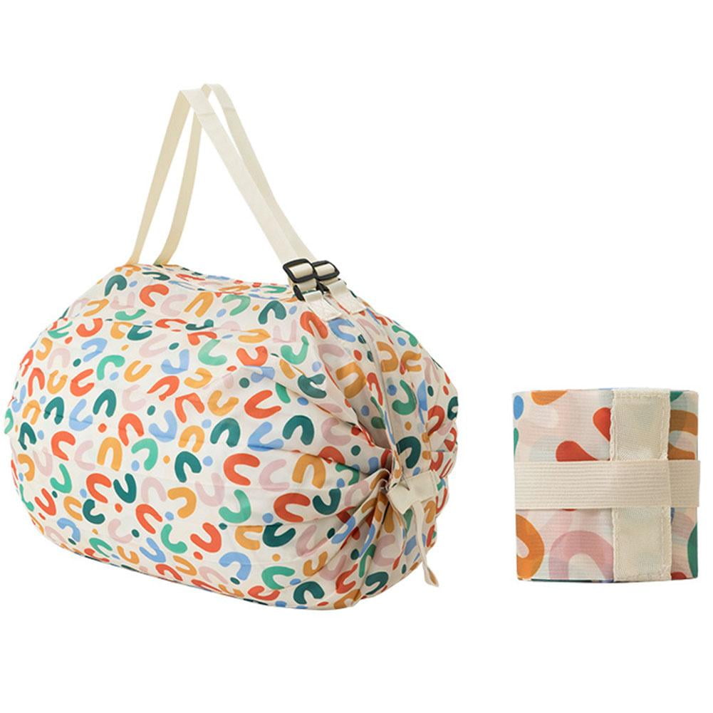 Folding Shopping Bag Eco Friendly Reusable Portable Shoulder Handbag Folding Shopping Bag Eco Friendly Reusable Portable Shoulder Handbag