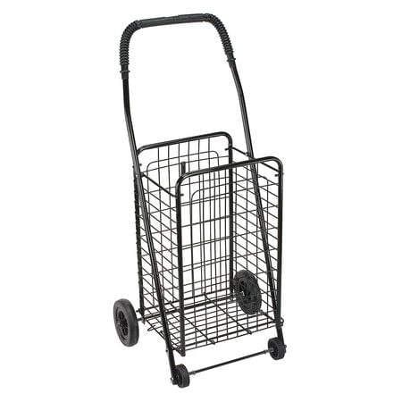 Dmi Durable Lightweight Folding Shopping Cart, Black